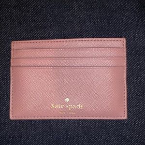 Pink Glitter Kate Spade Cardholder Wallet